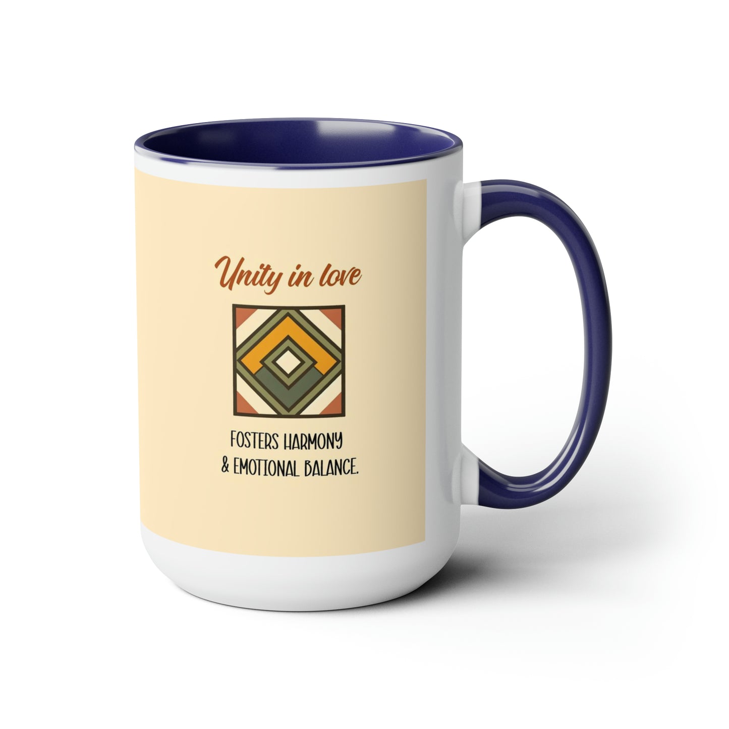 "Unity in Love" Two-Tone Ceramic Mug