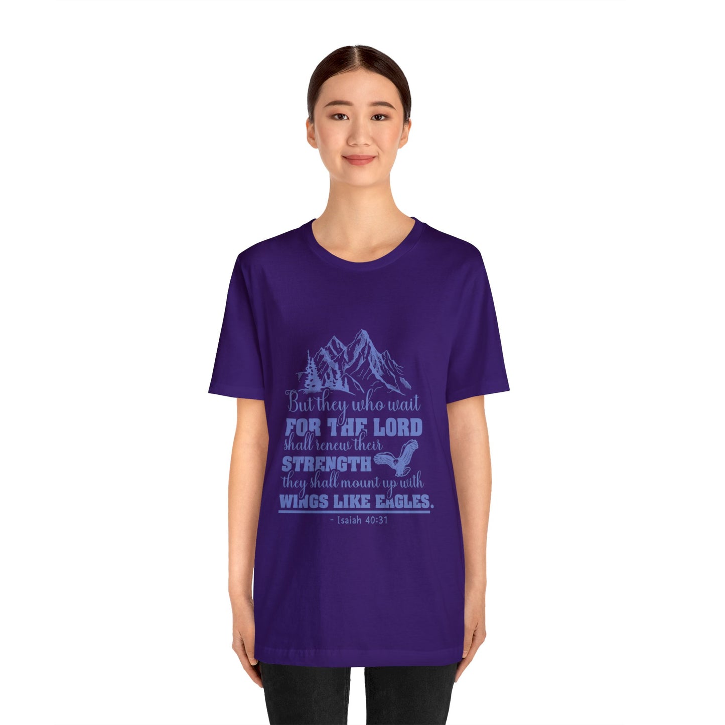 "Soar on Wings of Strength" - Unisex Jersey Short Sleeve Tee