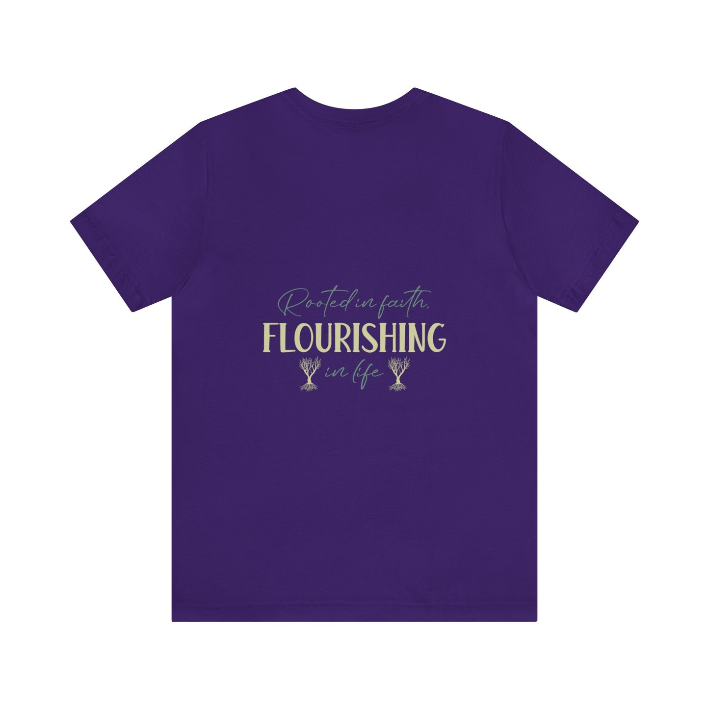 "Rooted in Faith" - Unisex Jersey Short Sleeve Tee