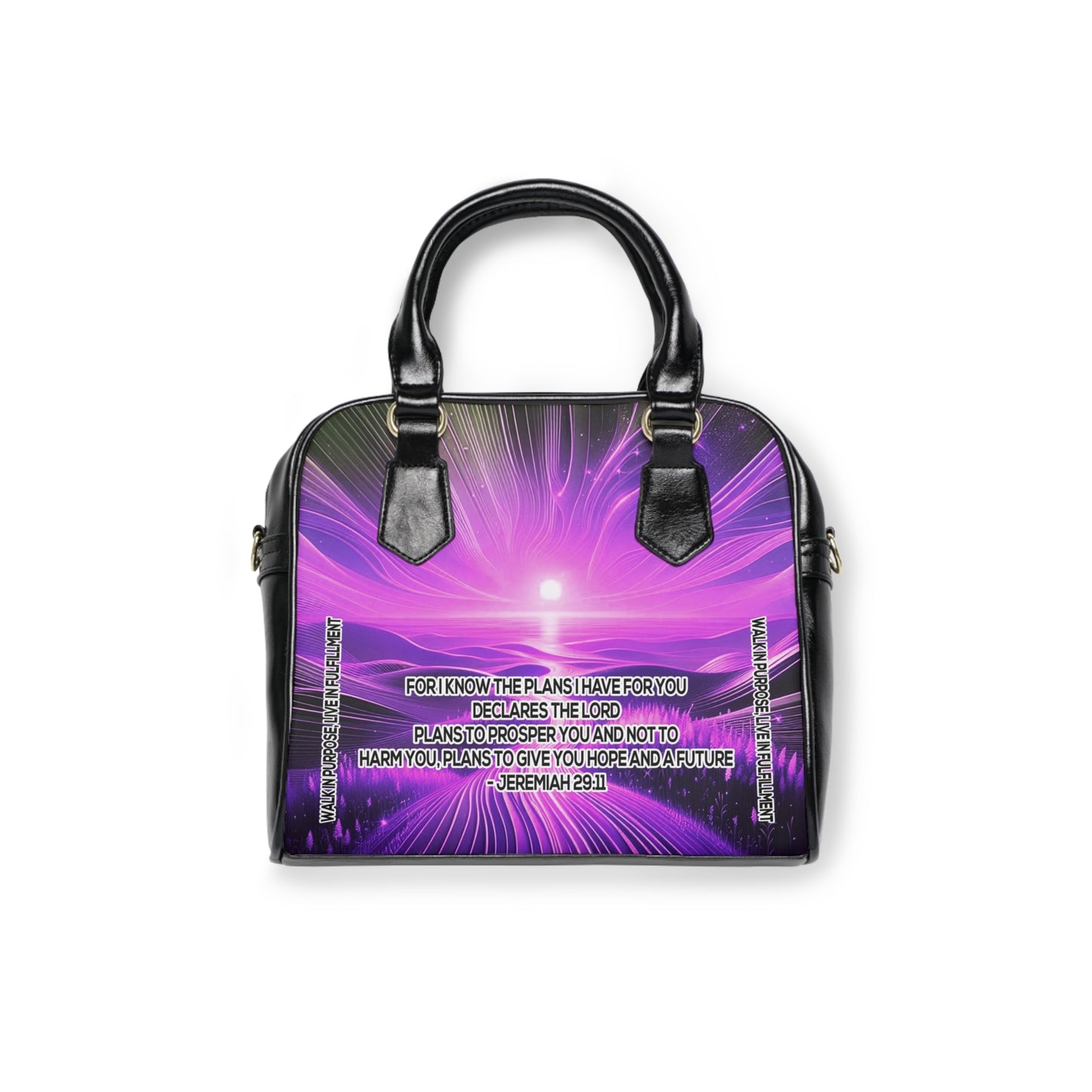 Destined Path Shoulder Handbag in Radiant Purple