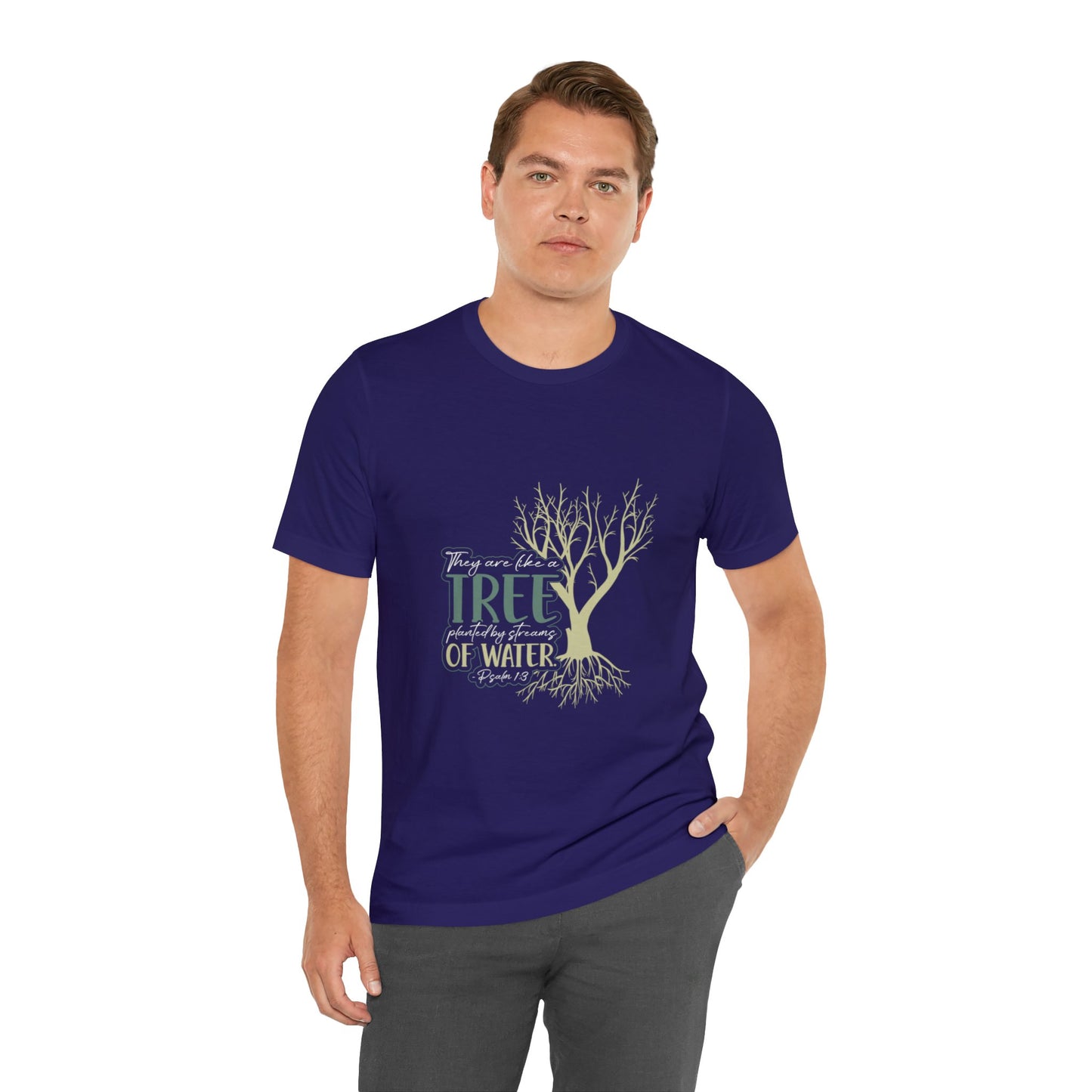 "Rooted in Faith" - Unisex Jersey Short Sleeve Tee