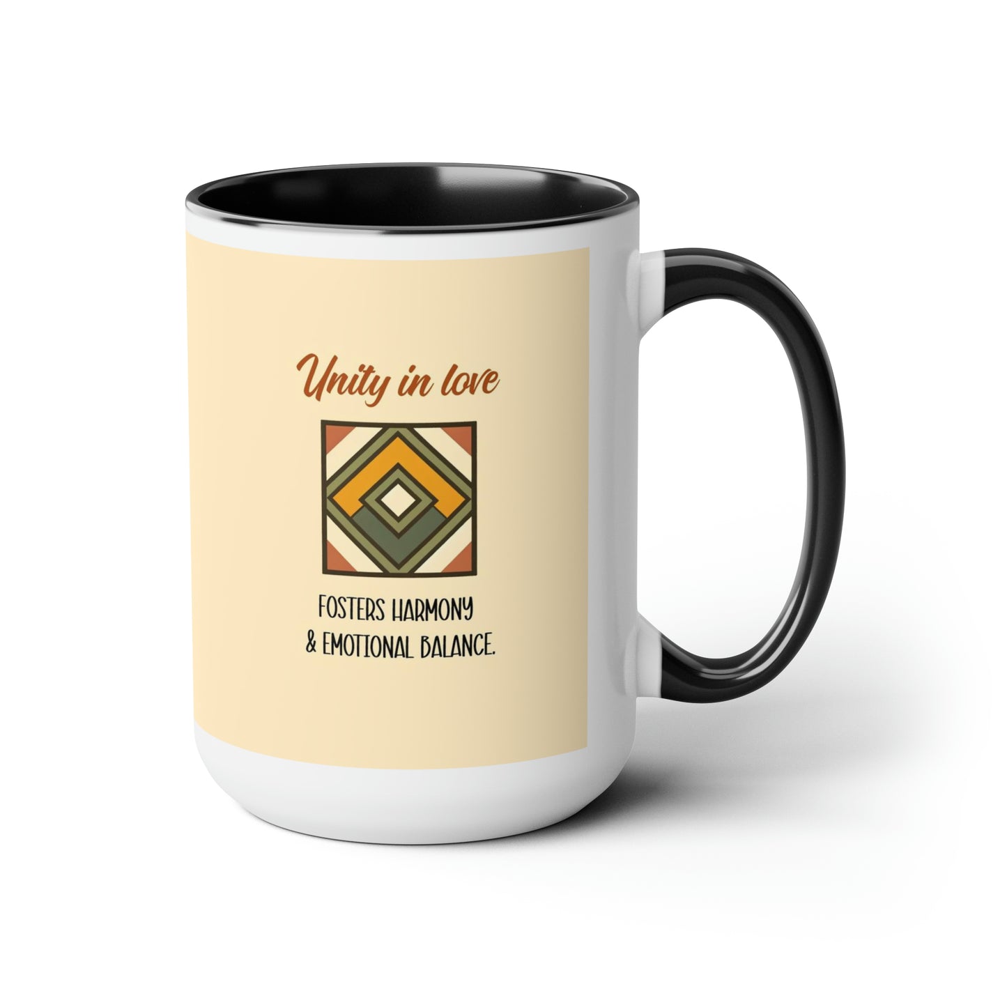 "Unity in Love" Two-Tone Ceramic Mug