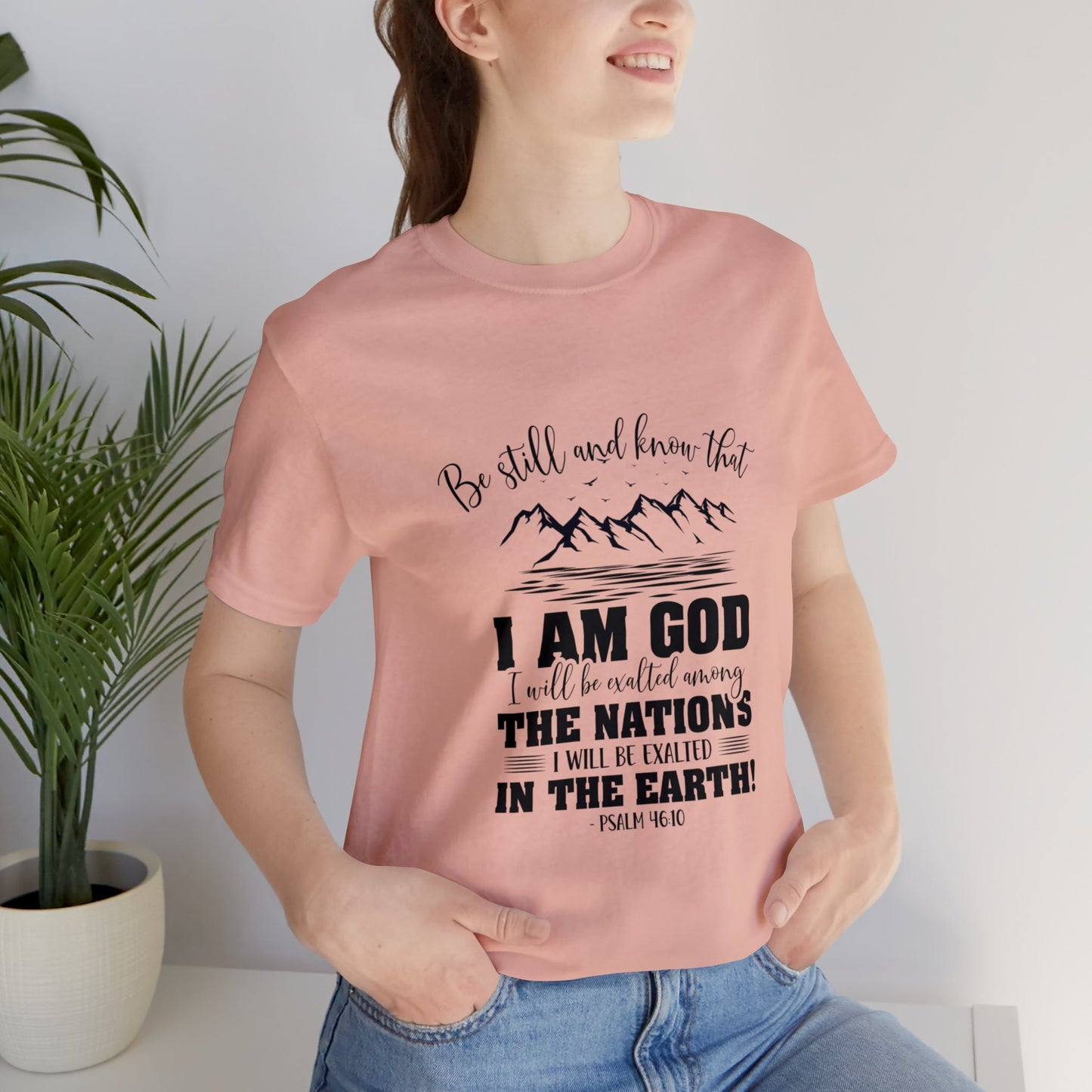 "Stillness in the Divine" - Unisex Jersey Short Sleeve Tee