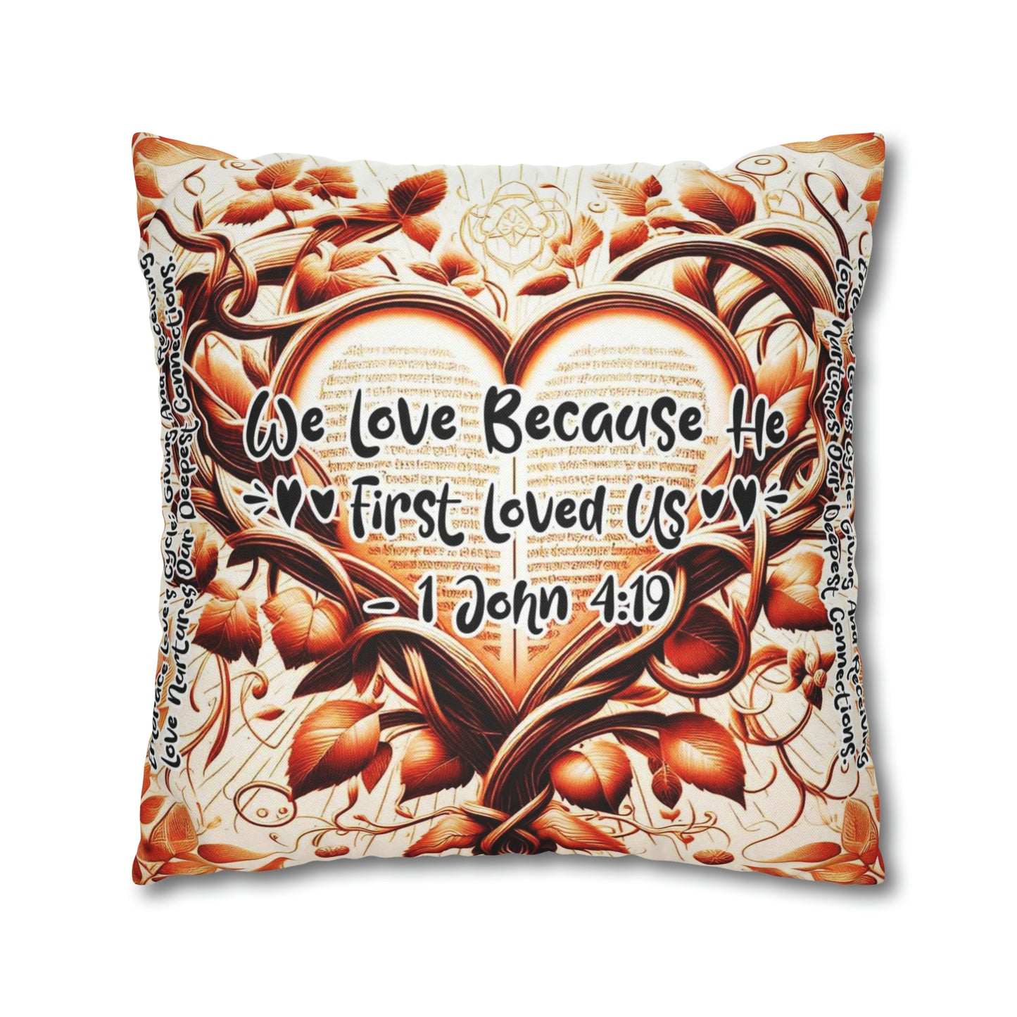Eternal Embrace Square Pillowcase