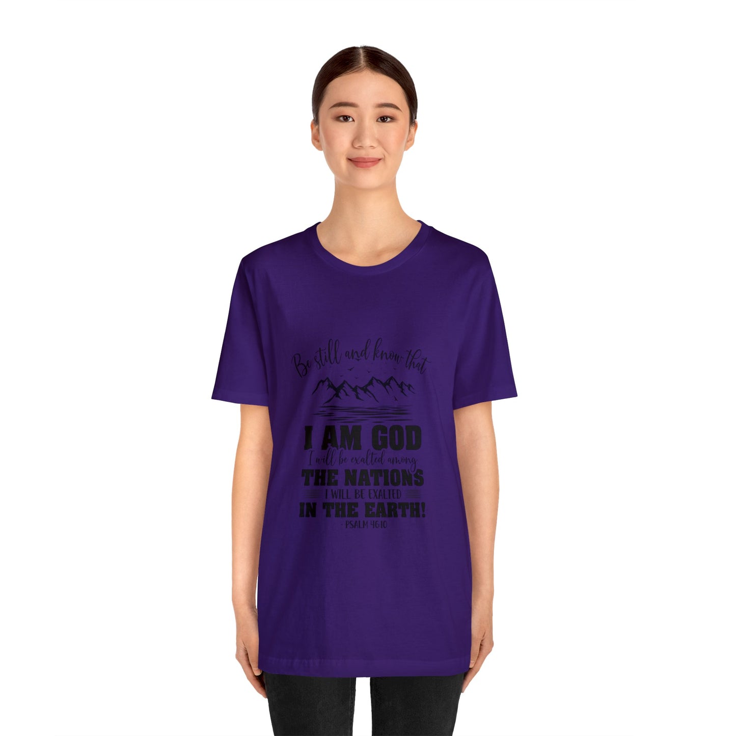 "Stillness in the Divine" - Unisex Jersey Short Sleeve Tee