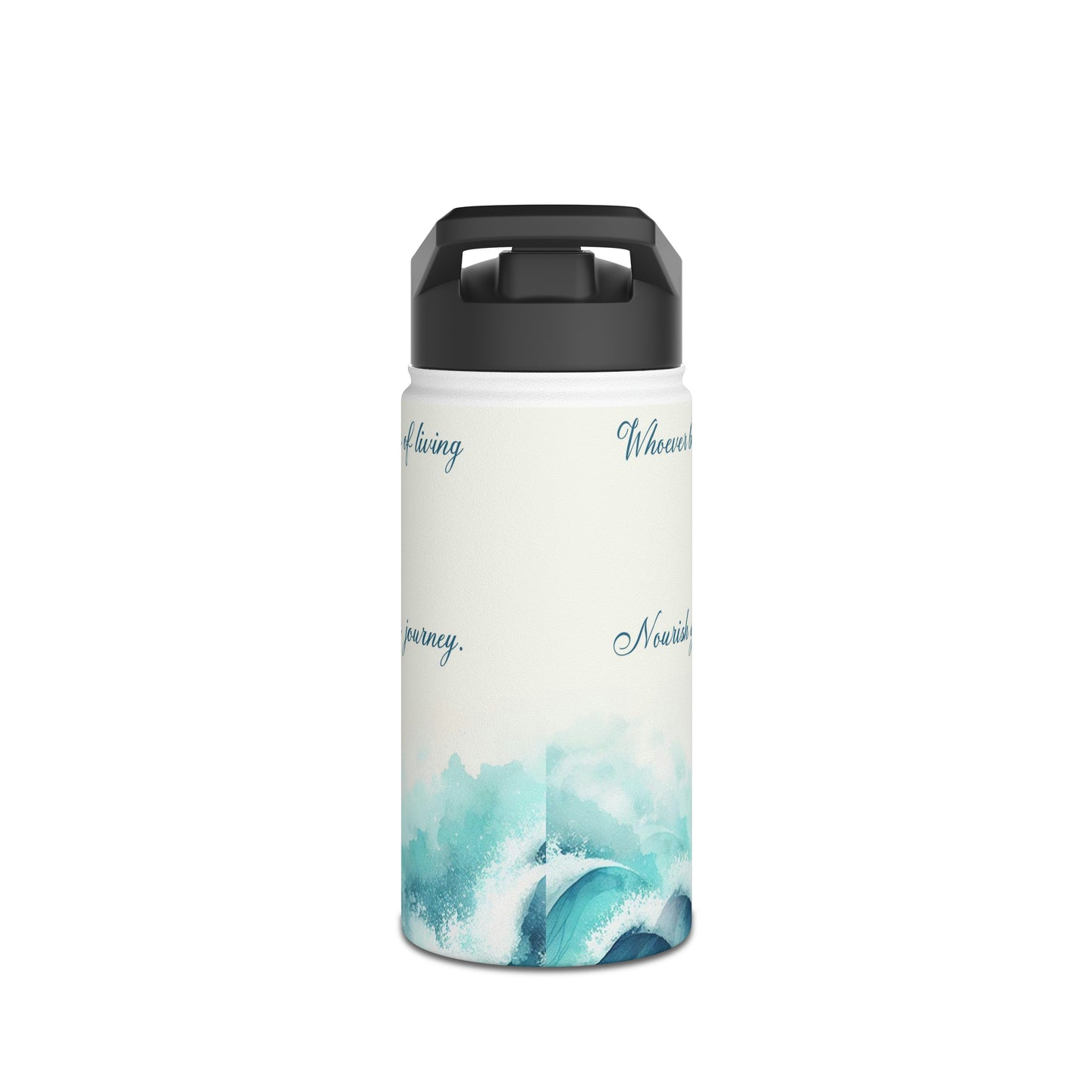 "Flow of Living Waters" - Stainless Steel Water Bottle