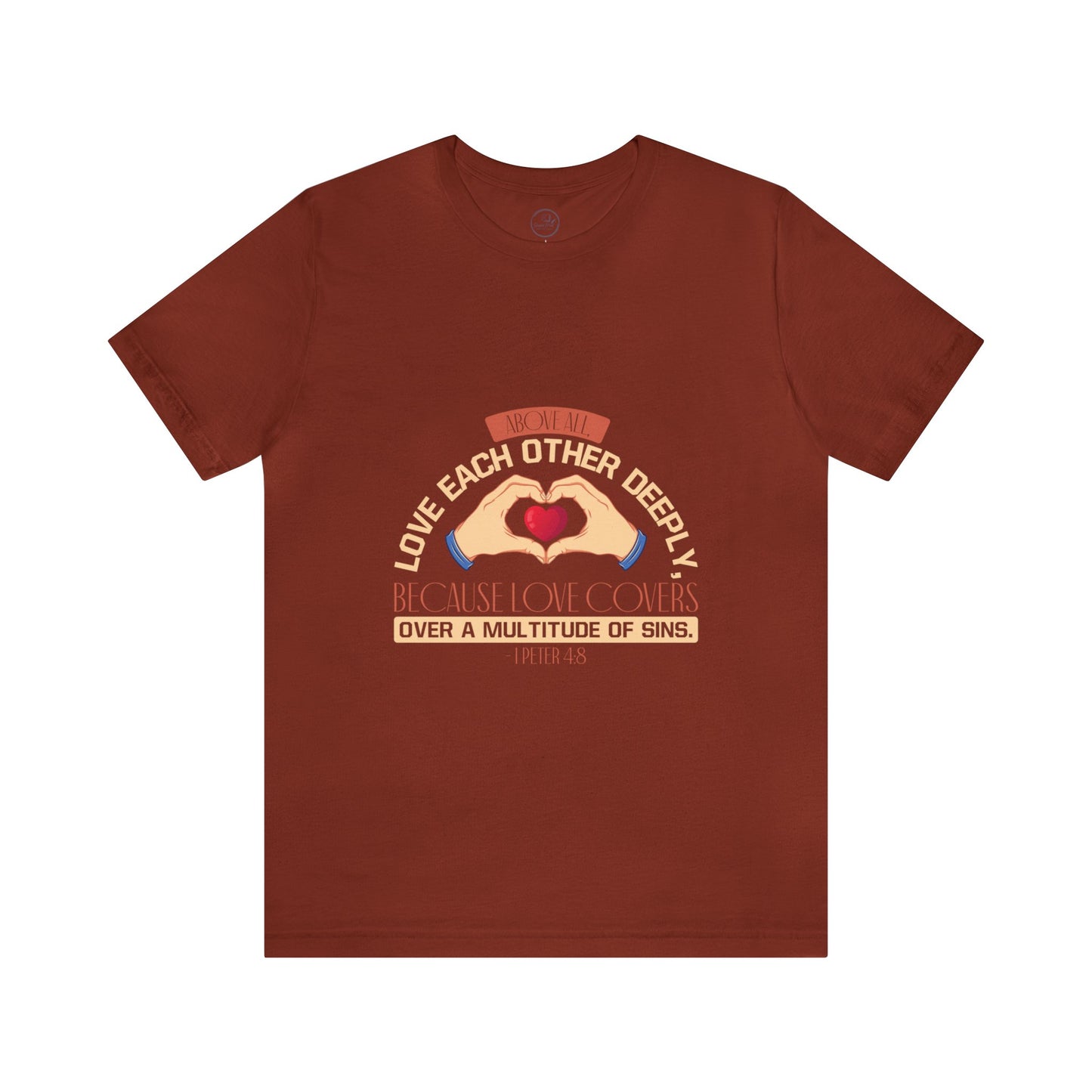 "Deep Love, Profound Forgiveness" - Unisex Jersey Short Sleeve Tee