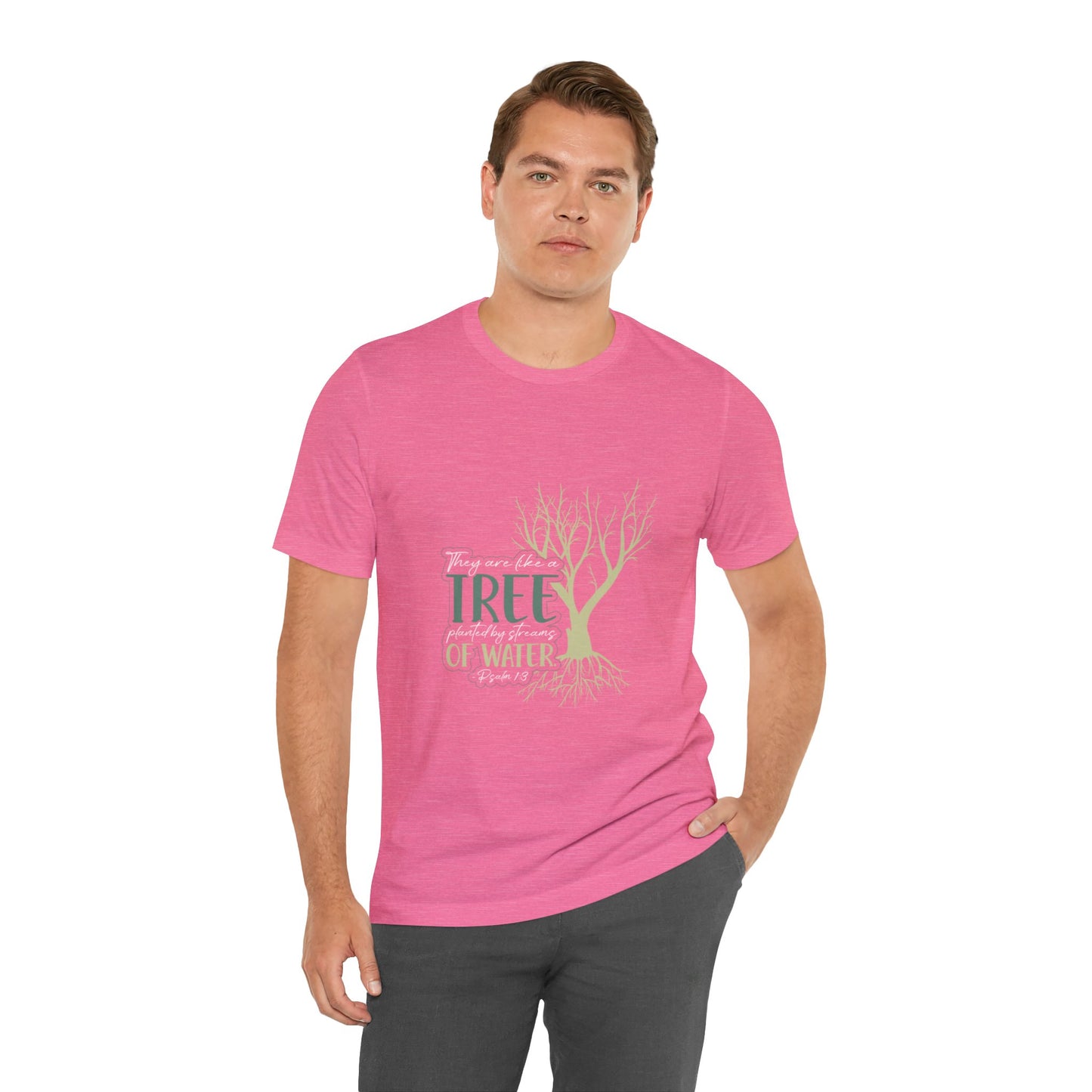"Rooted in Faith" - Unisex Jersey Short Sleeve Tee