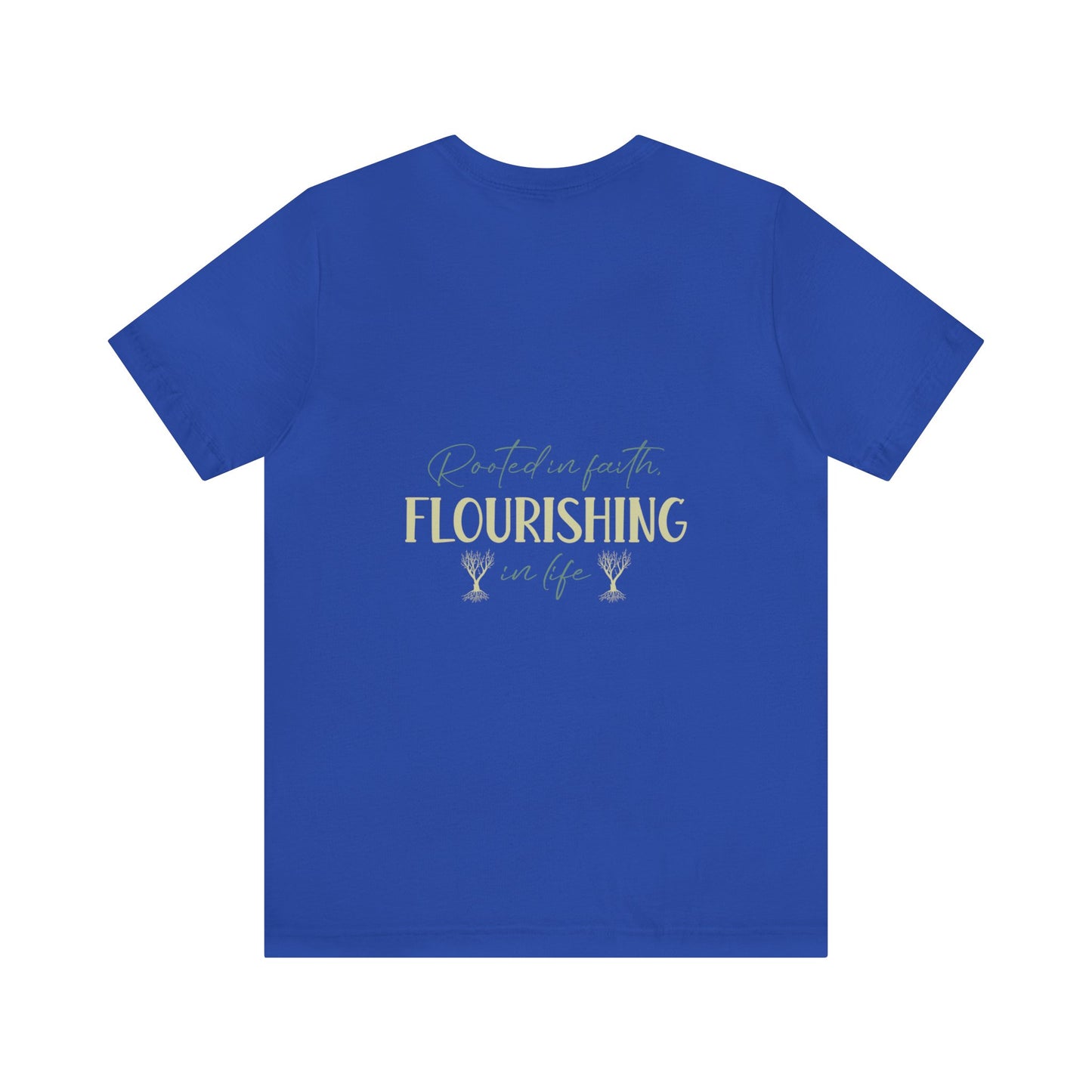 "Rooted in Faith" - Unisex Jersey Short Sleeve Tee