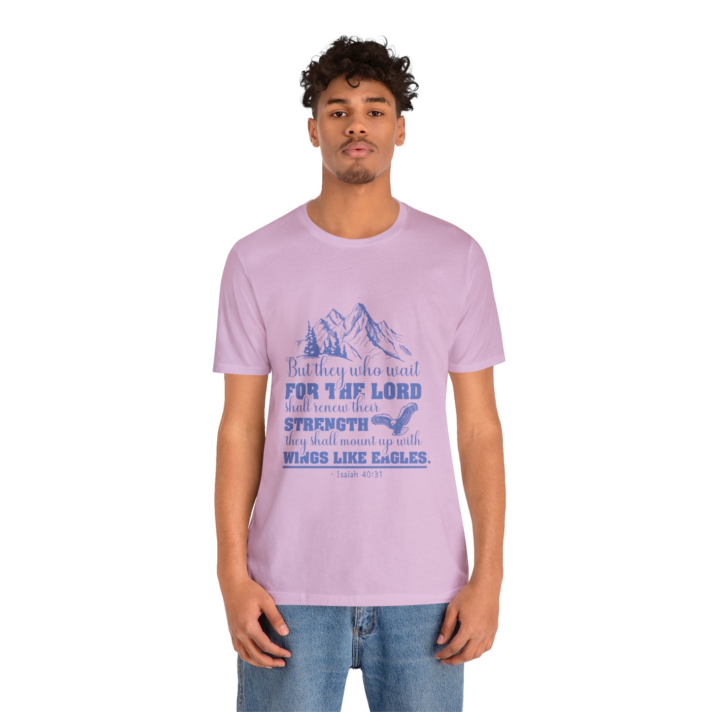 "Soar on Wings of Strength" - Unisex Jersey Short Sleeve Tee