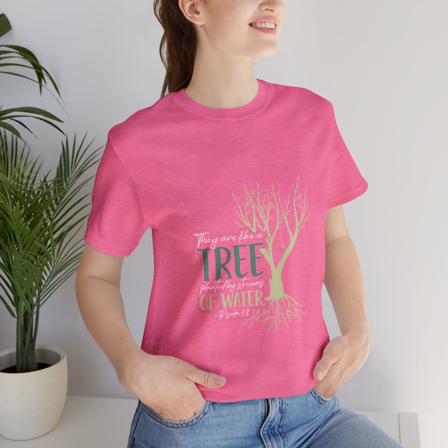 "Rooted in Faith" - Unisex Jersey Short Sleeve Tee
