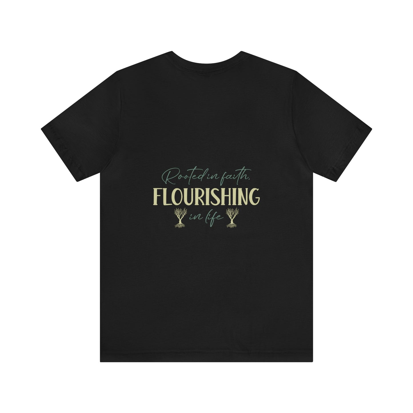 "Rooted in Faith" - Unisex Jersey Short Sleeve Tee
