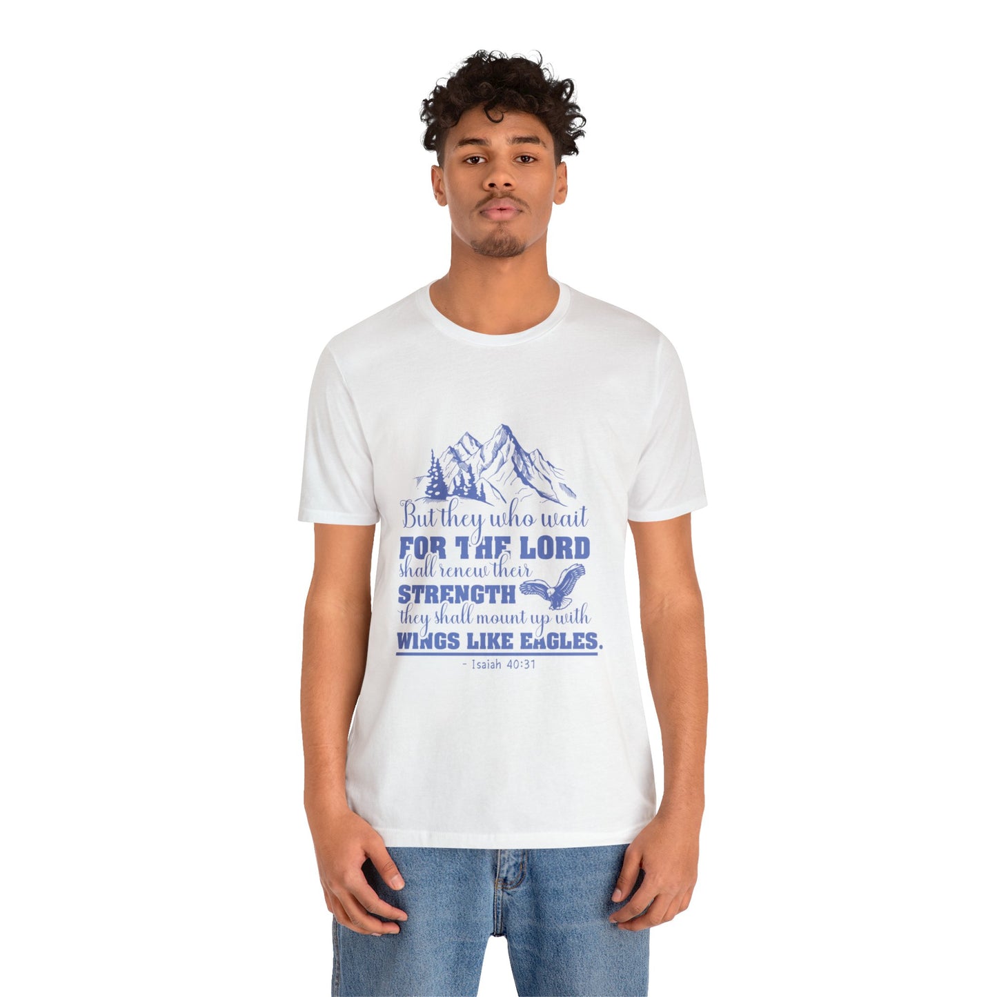 "Soar on Wings of Strength" - Unisex Jersey Short Sleeve Tee