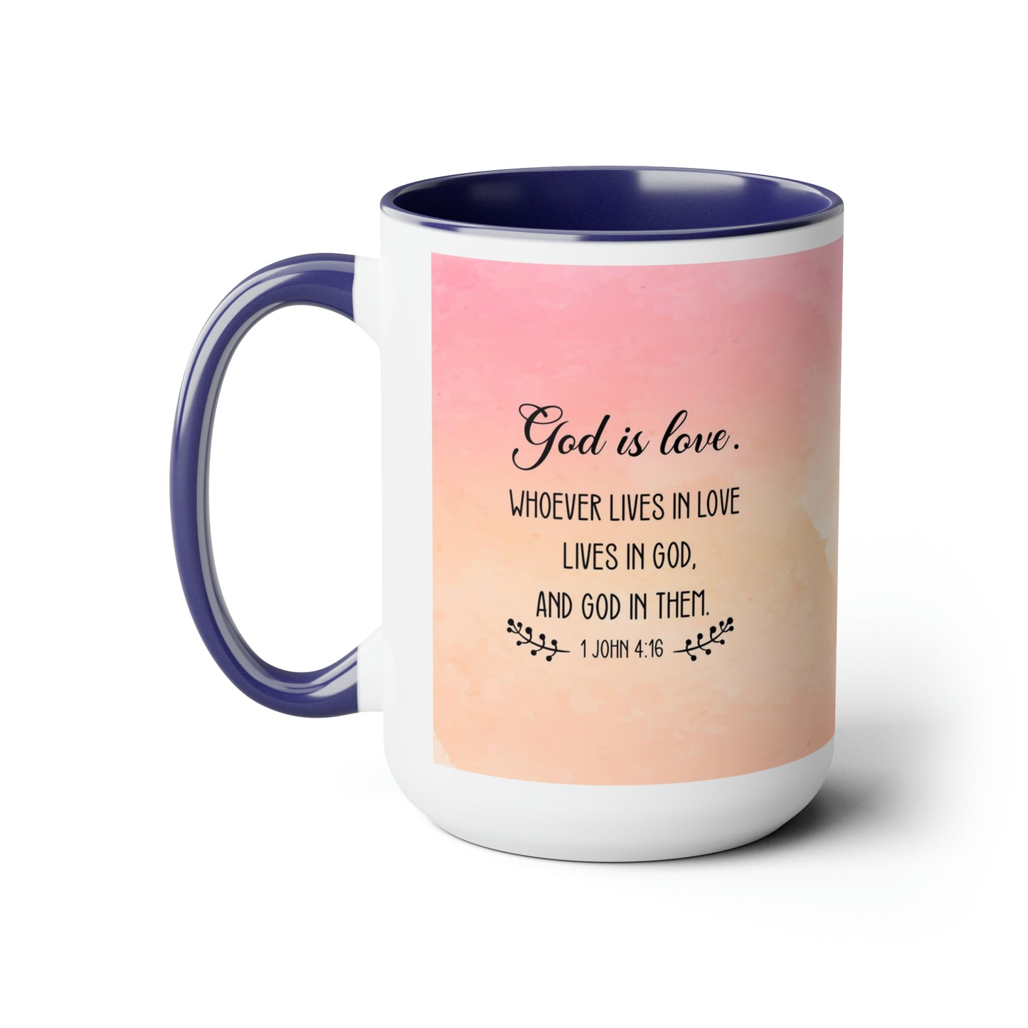 "Divine Love" Two-Tone Ceramic Mug