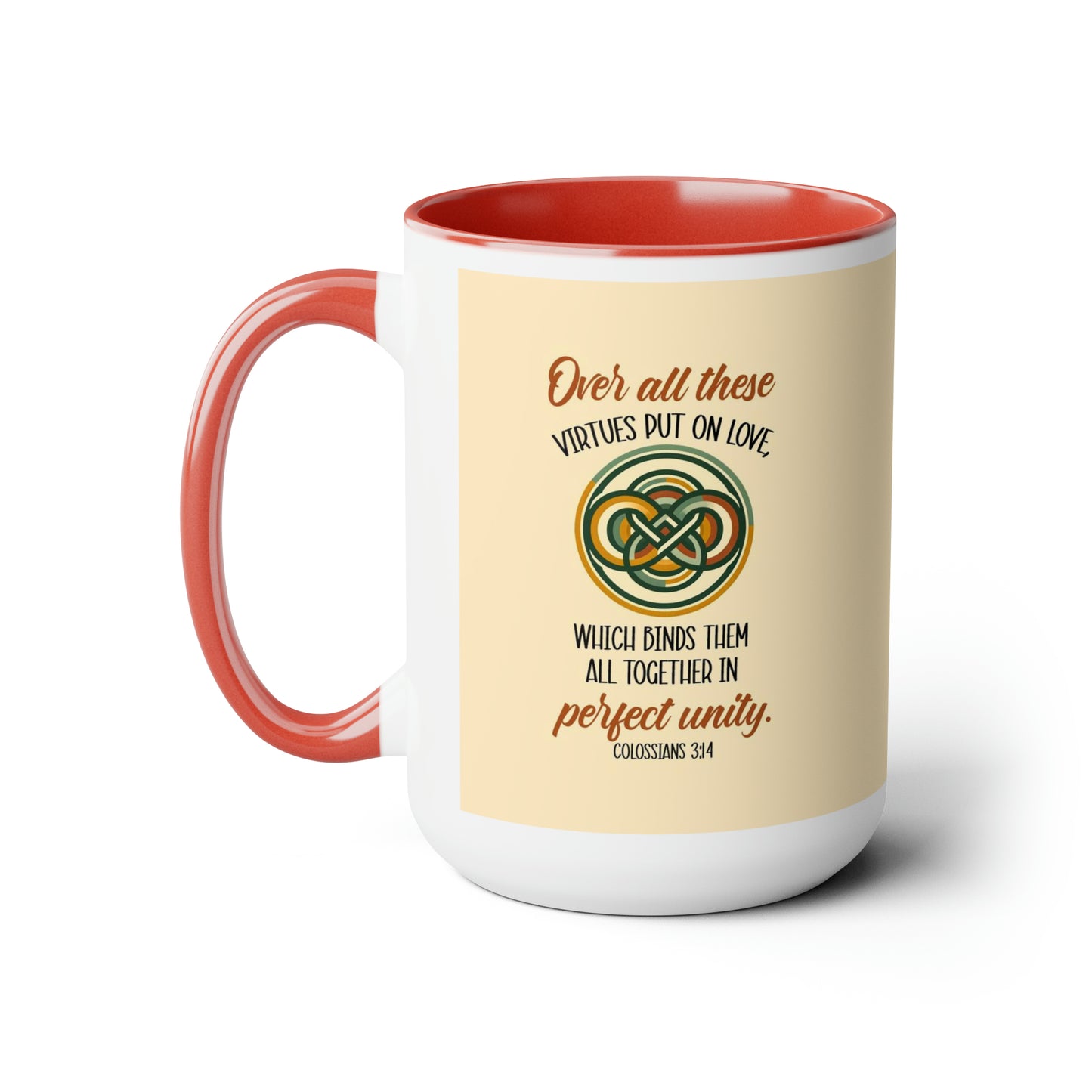 "Unity in Love" Two-Tone Ceramic Mug