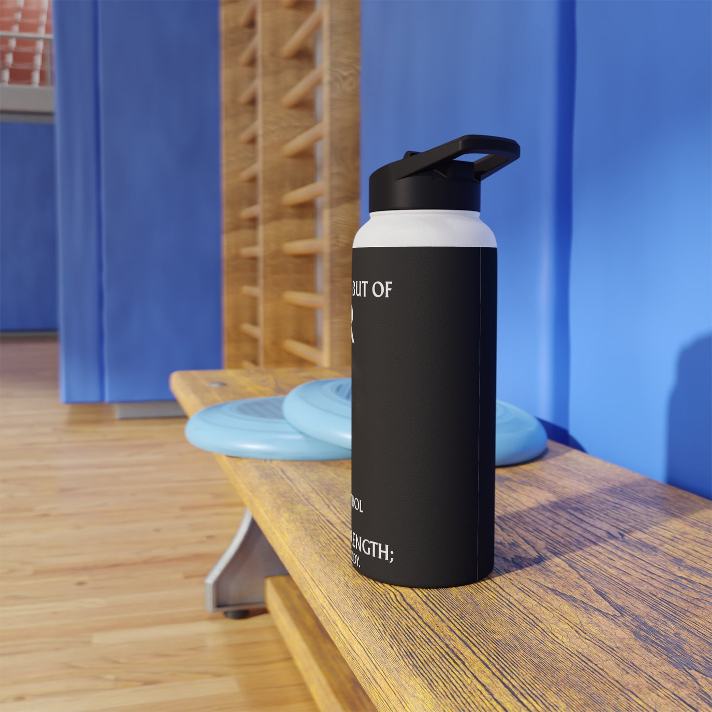 "Courage & Power" - Stainless Steel Water Bottle