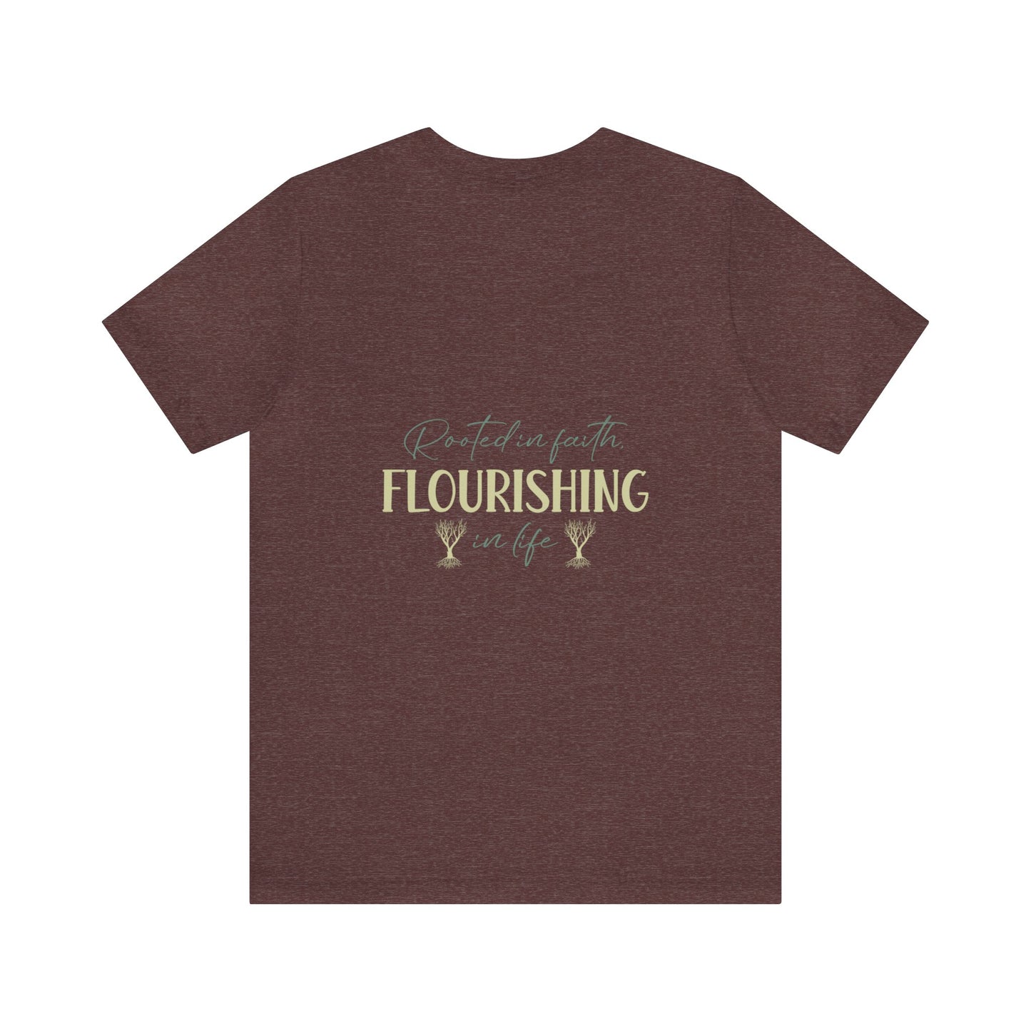 "Rooted in Faith" - Unisex Jersey Short Sleeve Tee
