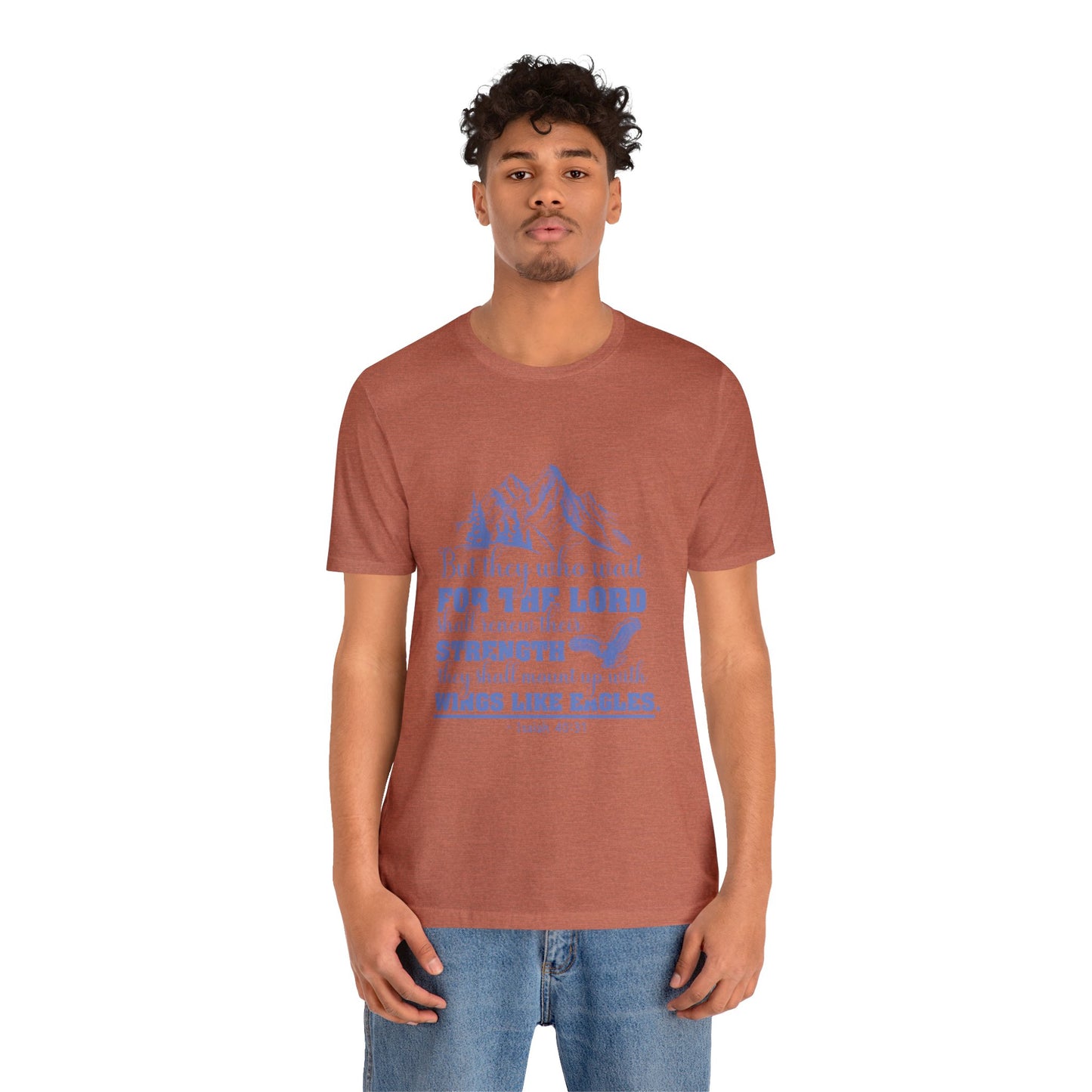 "Soar on Wings of Strength" - Unisex Jersey Short Sleeve Tee