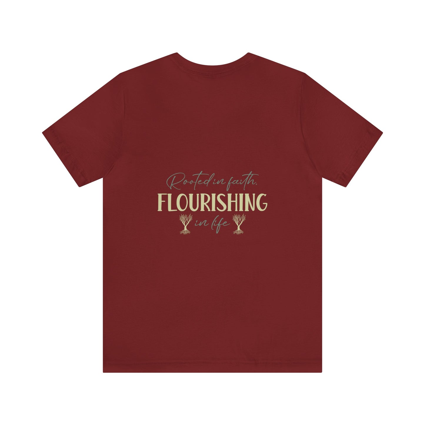 "Rooted in Faith" - Unisex Jersey Short Sleeve Tee
