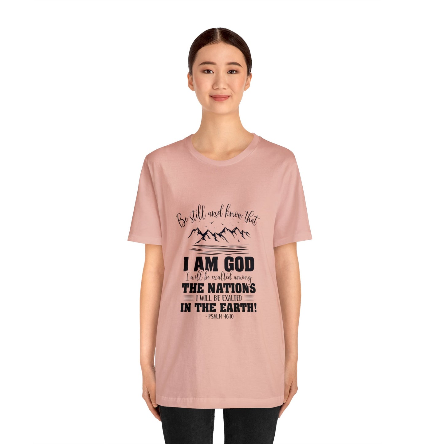 "Stillness in the Divine" - Unisex Jersey Short Sleeve Tee