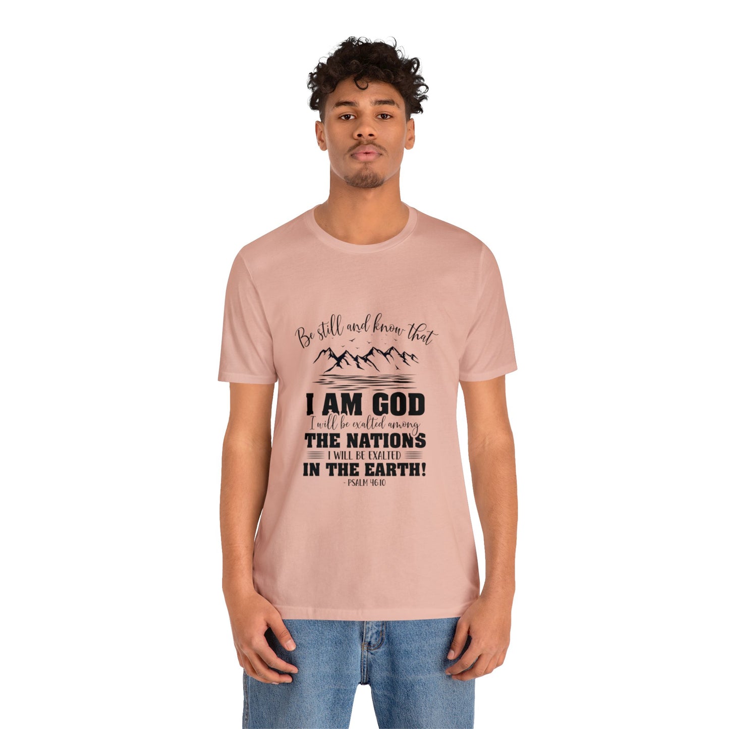 "Stillness in the Divine" - Unisex Jersey Short Sleeve Tee