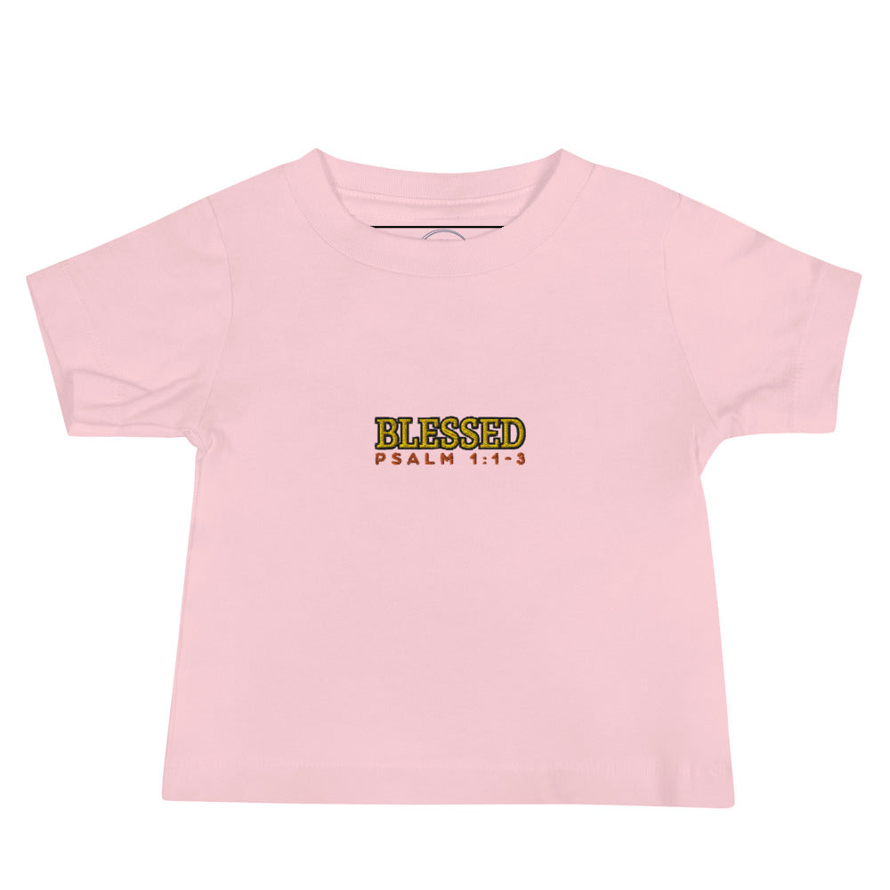 Baby Jersey Short Sleeve Tee - "Blessed"