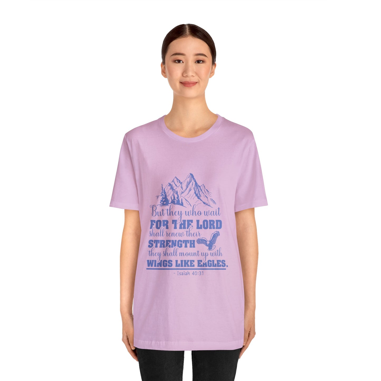 "Soar on Wings of Strength" - Unisex Jersey Short Sleeve Tee
