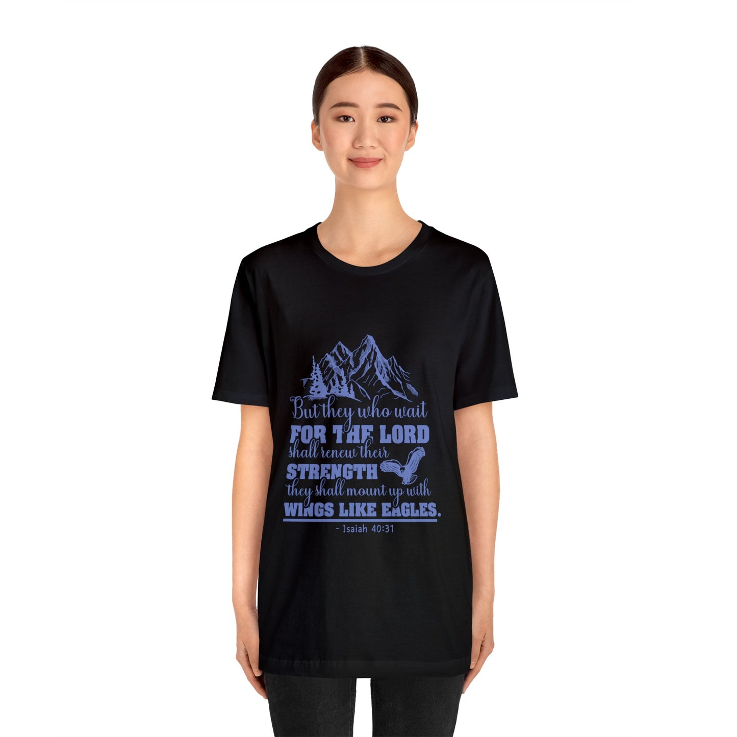 "Soar on Wings of Strength" - Unisex Jersey Short Sleeve Tee