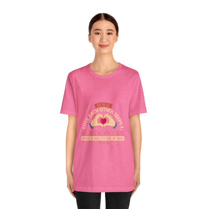 "Deep Love, Profound Forgiveness" - Unisex Jersey Short Sleeve Tee