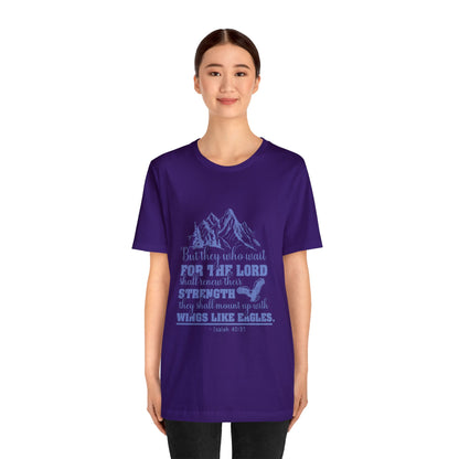 "Soar on Wings of Strength" - Unisex Jersey Short Sleeve Tee