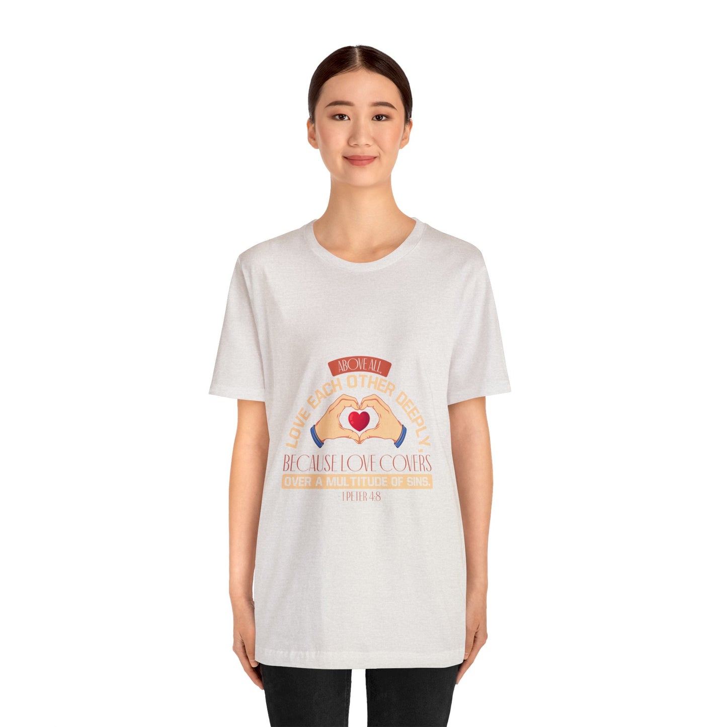 "Deep Love, Profound Forgiveness" - Unisex Jersey Short Sleeve Tee