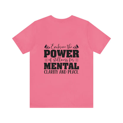 "Stillness in the Divine" - Unisex Jersey Short Sleeve Tee
