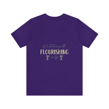 "Rooted in Faith" - Unisex Jersey Short Sleeve Tee