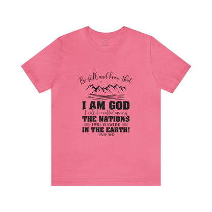"Stillness in the Divine" - Unisex Jersey Short Sleeve Tee
