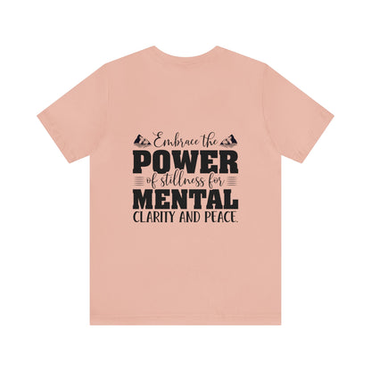 "Stillness in the Divine" - Unisex Jersey Short Sleeve Tee