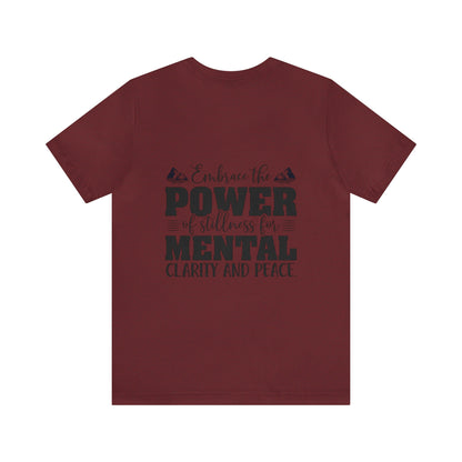 "Stillness in the Divine" - Unisex Jersey Short Sleeve Tee