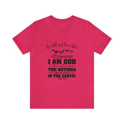 "Stillness in the Divine" - Unisex Jersey Short Sleeve Tee