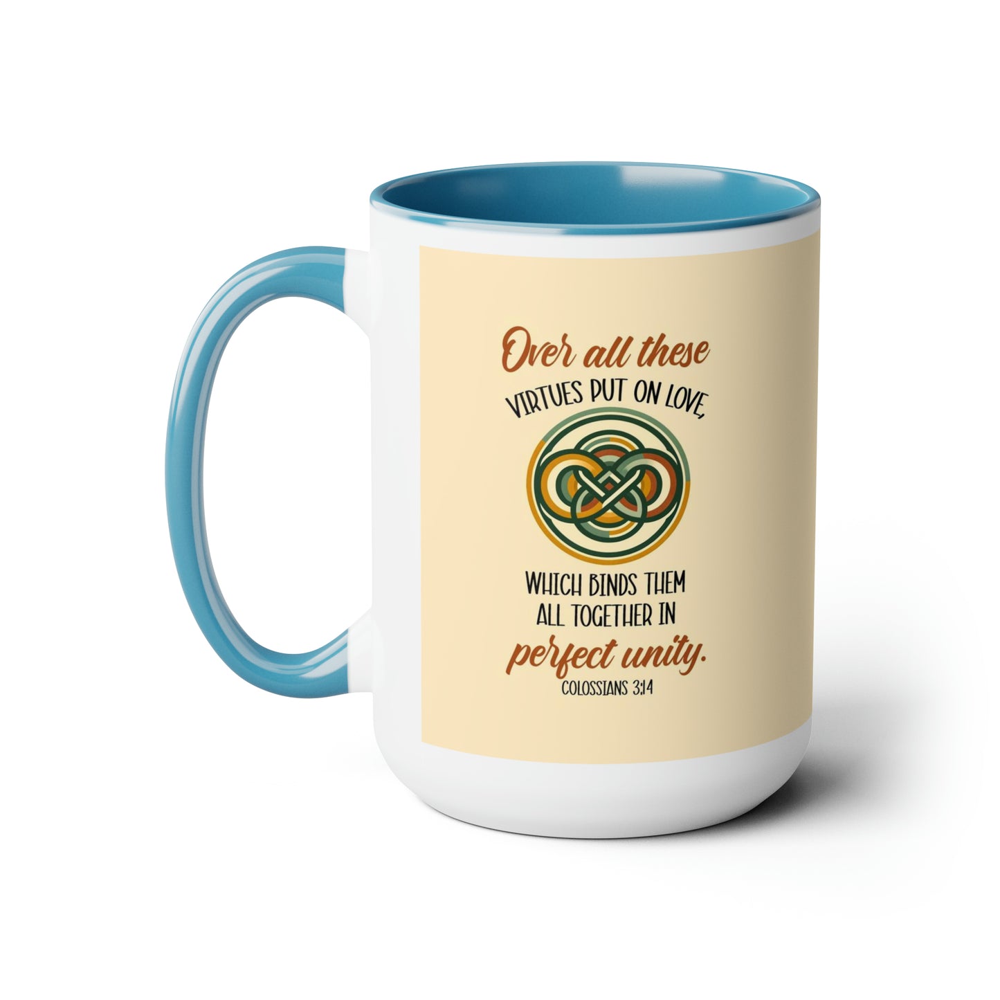 "Unity in Love" Two-Tone Ceramic Mug