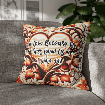 Eternal Embrace Square Pillowcase