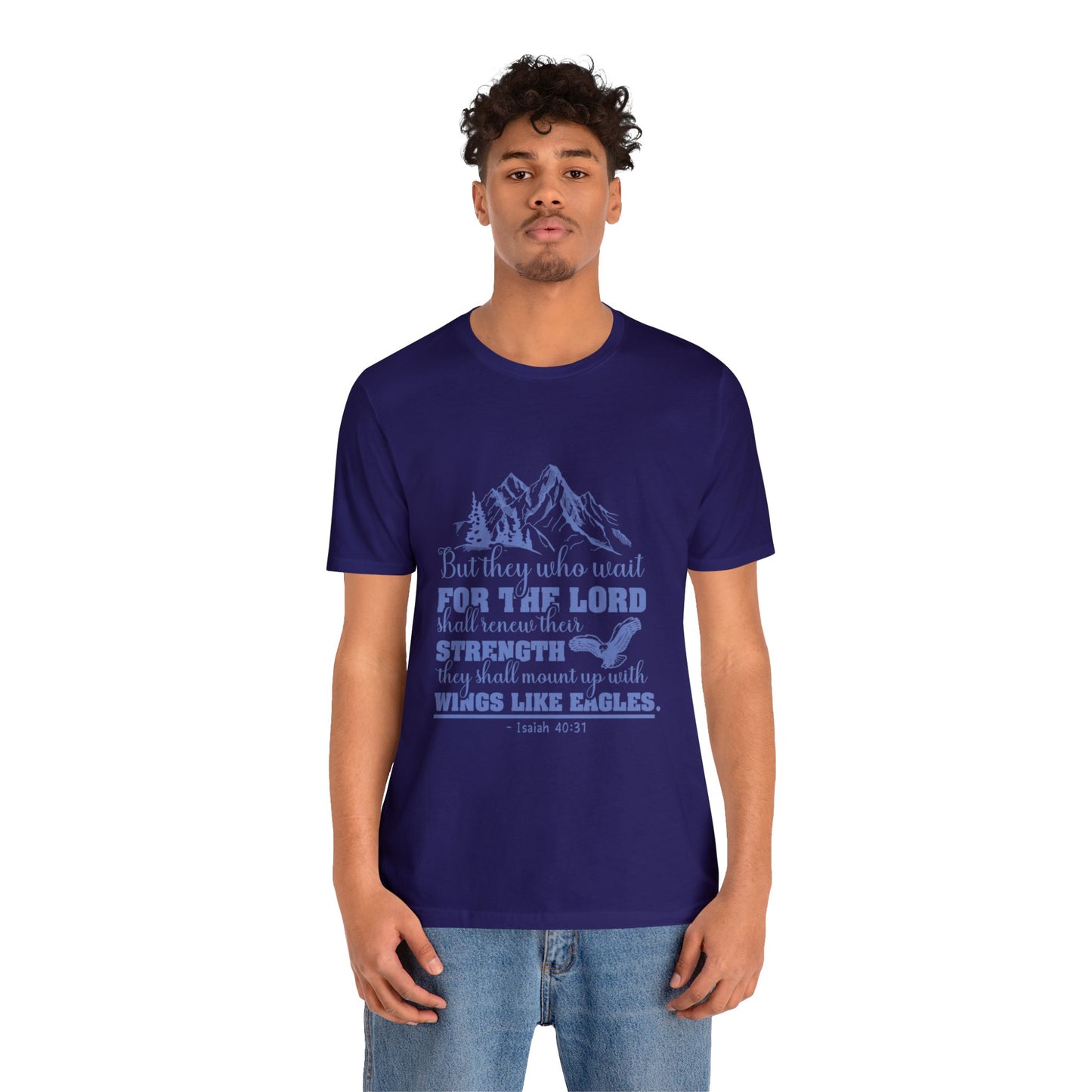 "Soar on Wings of Strength" - Unisex Jersey Short Sleeve Tee
