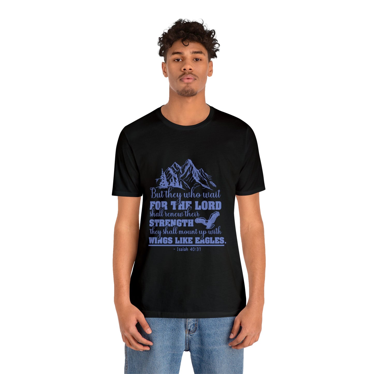 "Soar on Wings of Strength" - Unisex Jersey Short Sleeve Tee