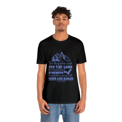 "Soar on Wings of Strength" - Unisex Jersey Short Sleeve Tee
