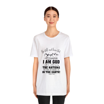 "Stillness in the Divine" - Unisex Jersey Short Sleeve Tee