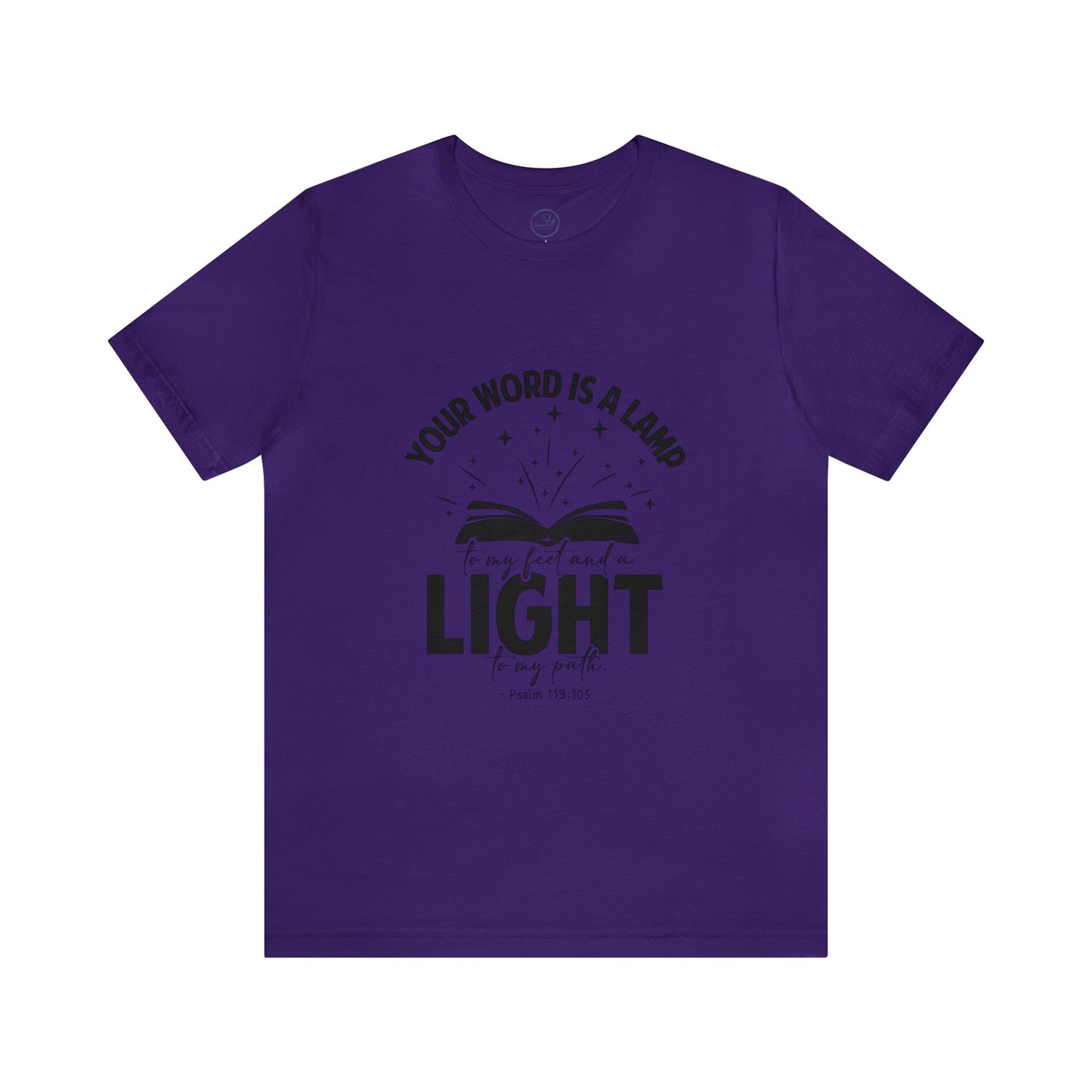 "Lamp to My Feet, Light to My Path" - Unisex Jersey Short Sleeve Tee