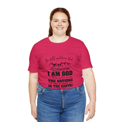 "Stillness in the Divine" - Unisex Jersey Short Sleeve Tee
