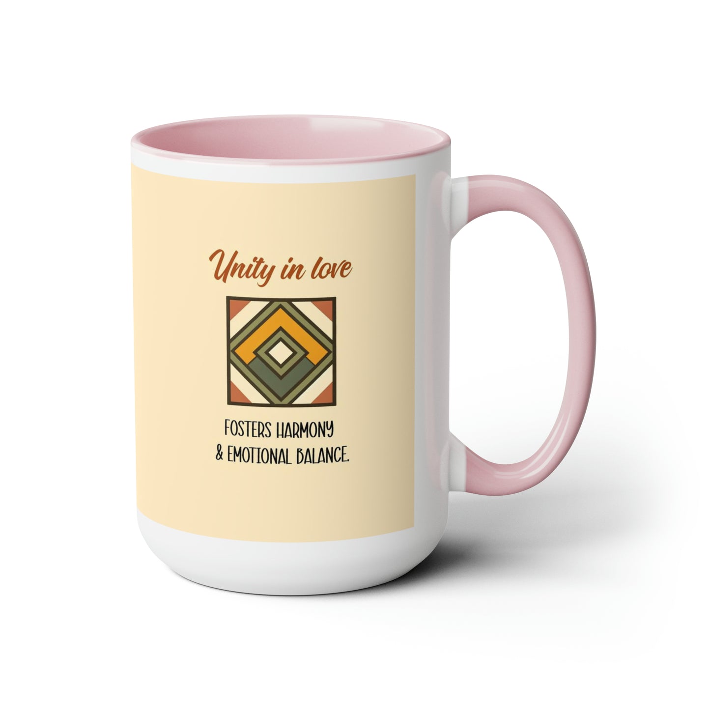 "Unity in Love" Two-Tone Ceramic Mug
