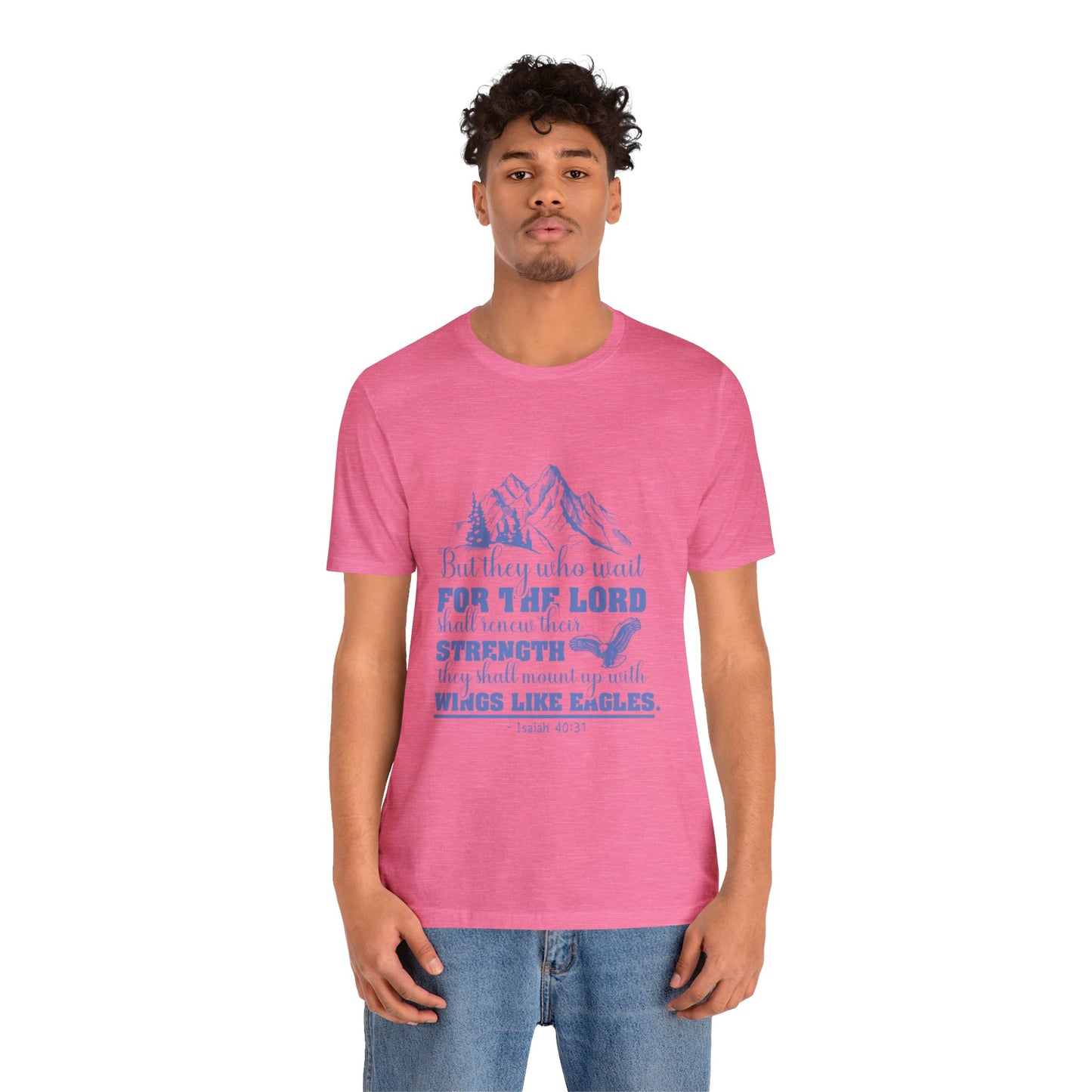 "Soar on Wings of Strength" - Unisex Jersey Short Sleeve Tee