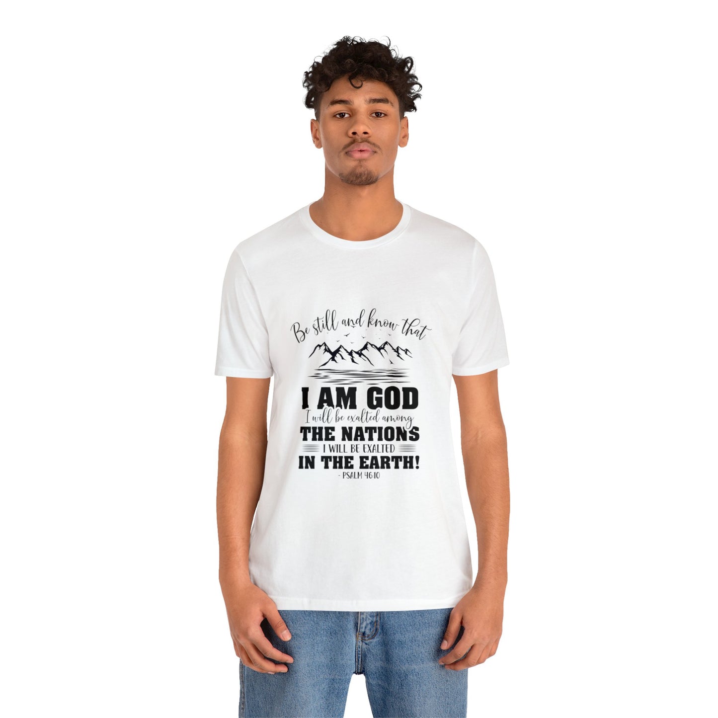 "Stillness in the Divine" - Unisex Jersey Short Sleeve Tee