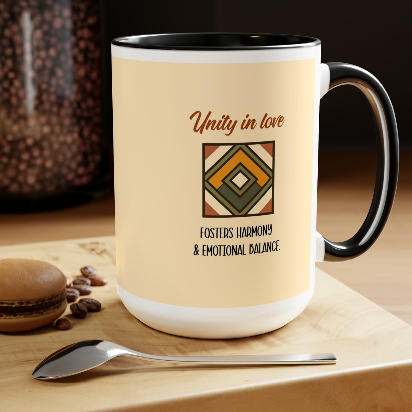 "Unity in Love" Two-Tone Ceramic Mug