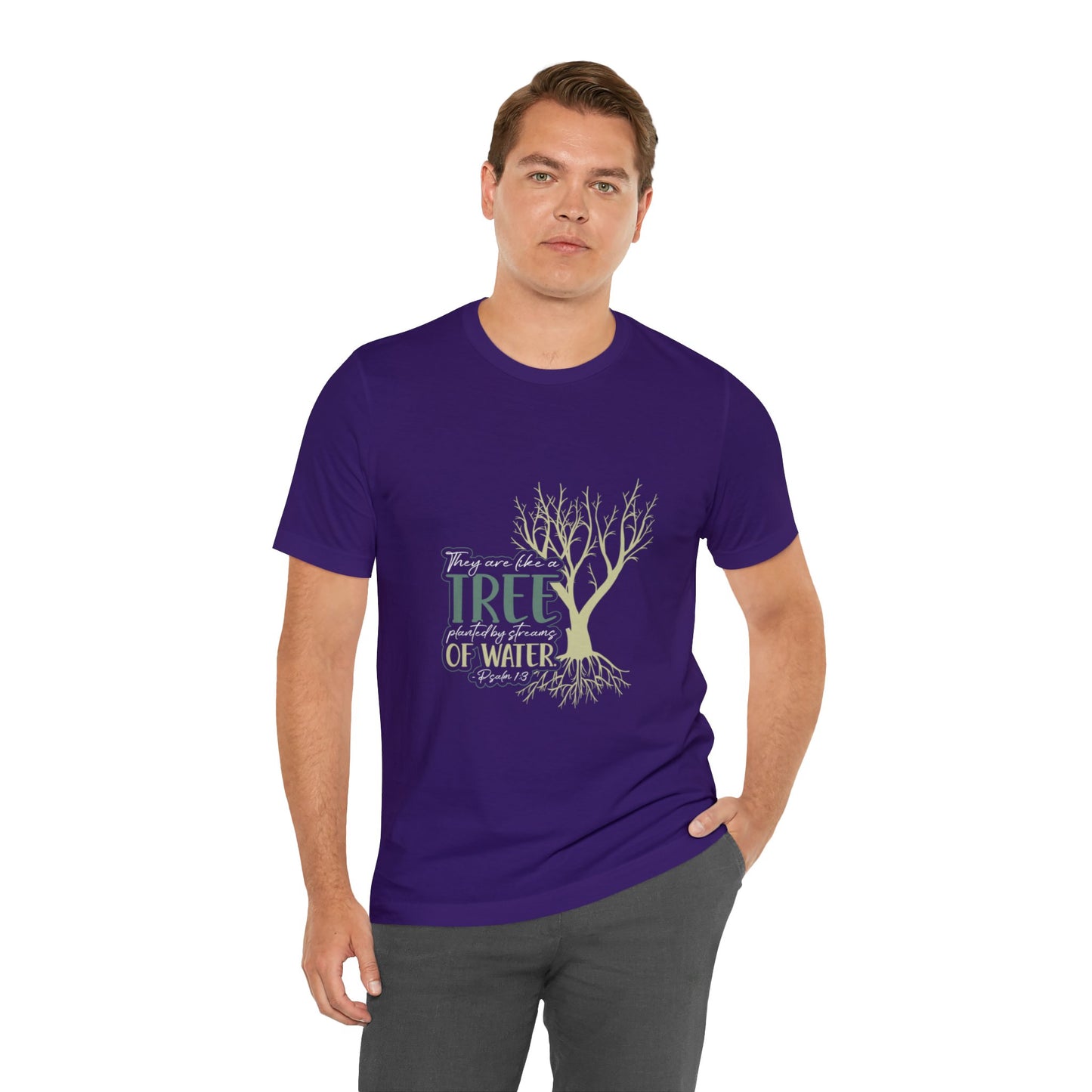 "Rooted in Faith" - Unisex Jersey Short Sleeve Tee
